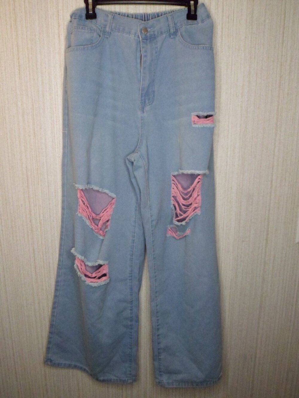 Ladies "Shein" Extra Baggy Distressed Jeans Curve 0XL